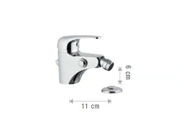 EPIC 403-E2 - Single handle bidet mixer with spray by Rubinetterie Mariani - view 3